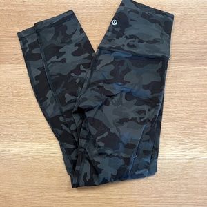 Lululemon align leggings. Camo. 25 inch length. Size 4